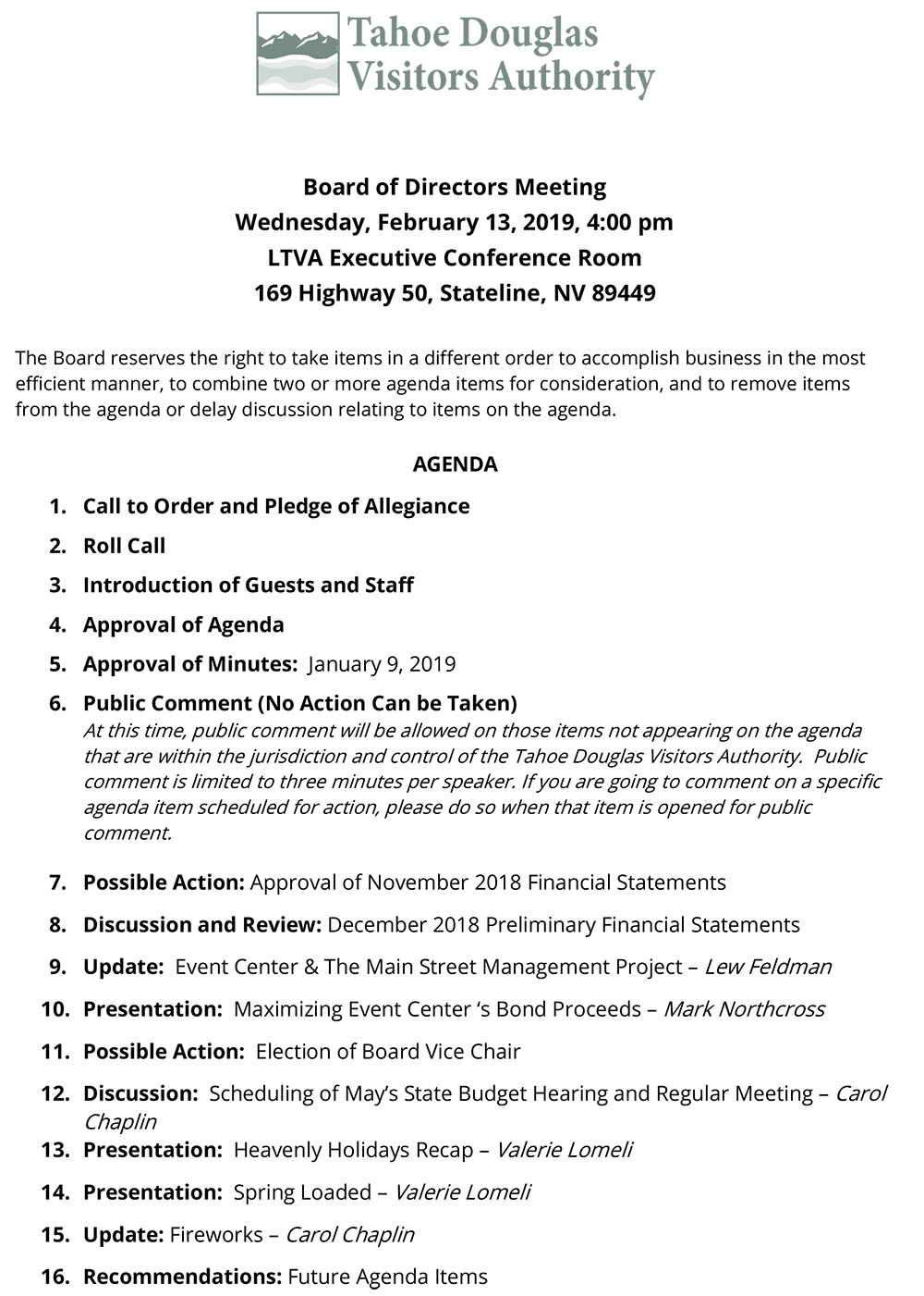 TDVA Agenda Feb 2019 1