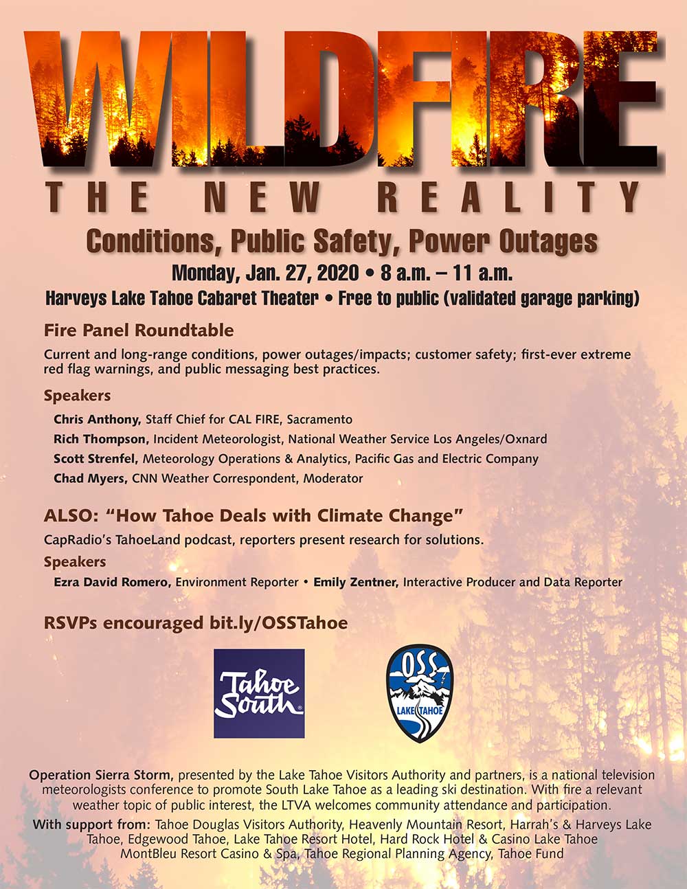 Operation Sierra Storm - Wildire the New Reality Lake Tahoe