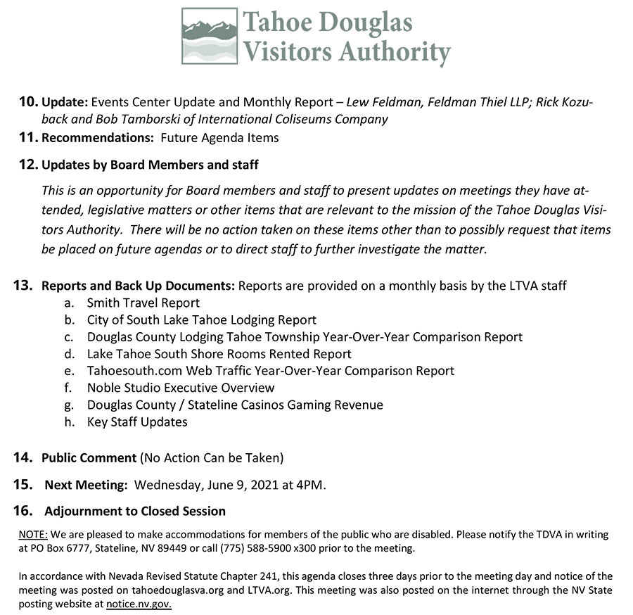 TDVA Agenda Pg 2